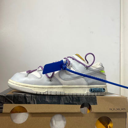 OFF-WHITE X NIKE DUNK LOW LOT 48 UK7.5 (USED)