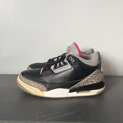 AIR JORDAN 3 BLACK CEMENT UK10 (USED)