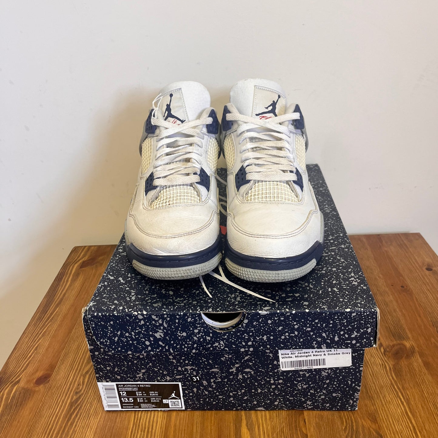 AIR JORDAN 4 MIDNIGHT NAVY UK11 (USED)