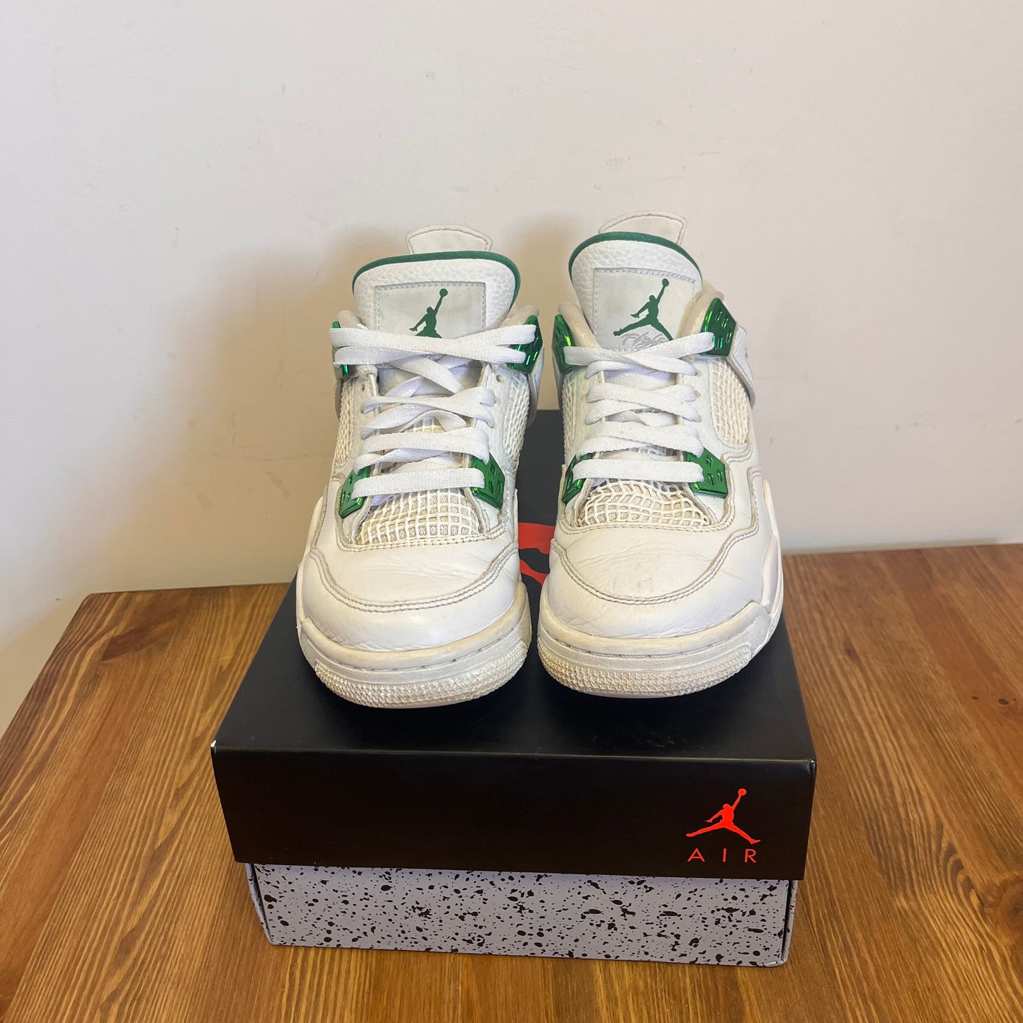 AIR JORDAN 4 METALLIC GREEN (GS) UK4 (USED)