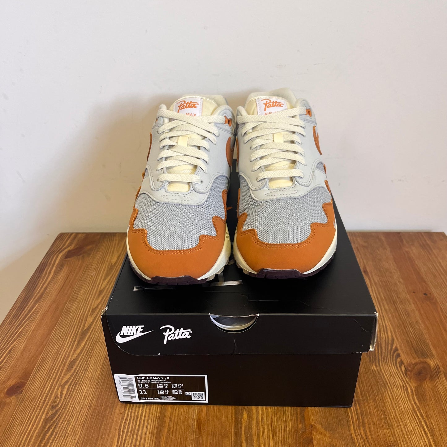 NIKE AIR MAX 1 PATTA MONARCH UK8.5 (USED)