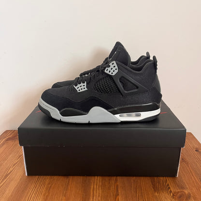 AIR JORDAN 4 BLACK CANVAS UK7 (USED)