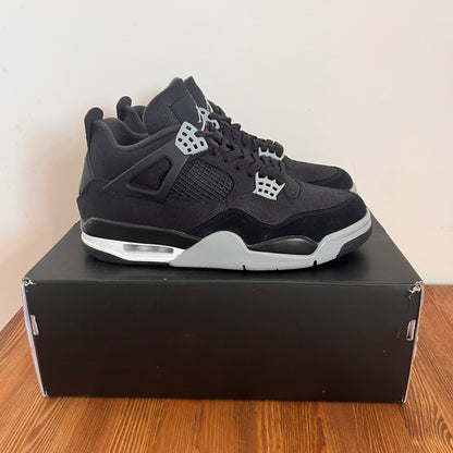 AIR JORDAN 4 BLACK CANVAS UK7 (USED)