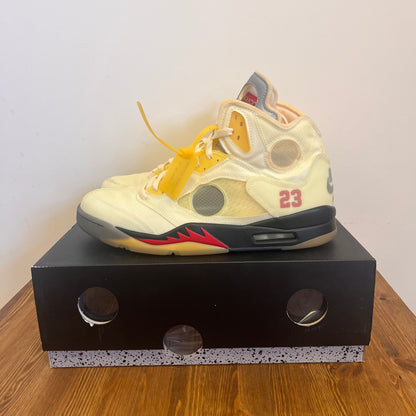 OFF-WHITE X AIR JORDAN 5 SAIL UK12 (USED)