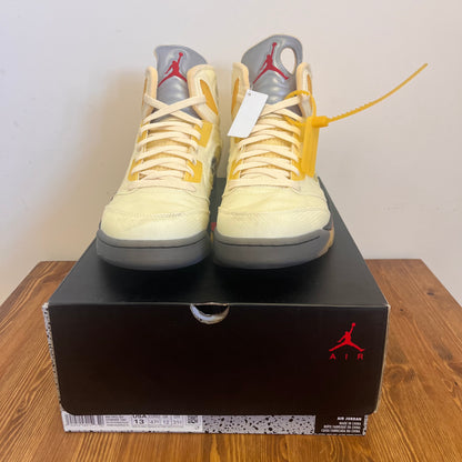 OFF-WHITE X AIR JORDAN 5 SAIL UK12 (USED)