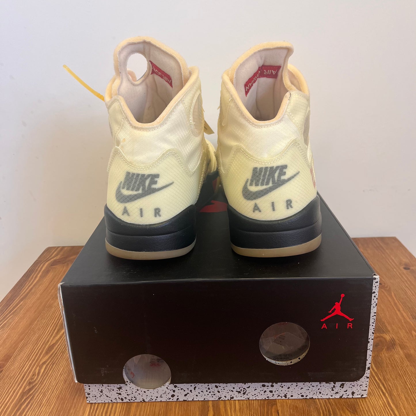 OFF-WHITE X AIR JORDAN 5 SAIL UK12 (USED)