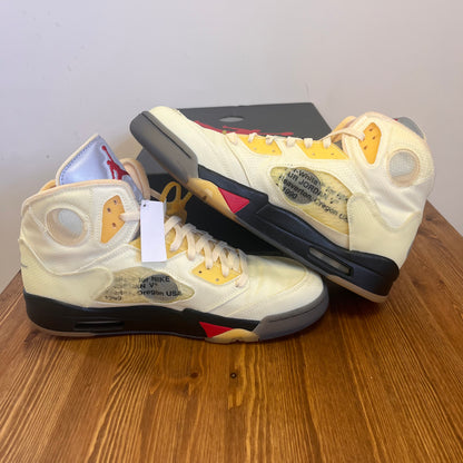 OFF-WHITE X AIR JORDAN 5 SAIL UK12 (USED)