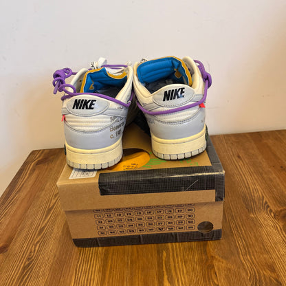 OFF-WHITE X NIKE DUNK LOW LOT 47 UK7.5 (USED)