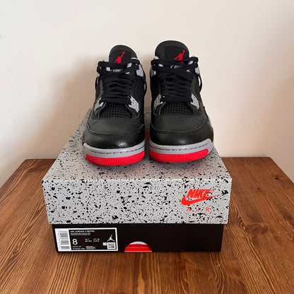 AIR JORDAN 4 BRED REIMAGINED UK7.5 (USED)