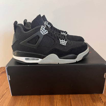 AIR JORDAN 4 BLACK CANVAS UK7 (USED)