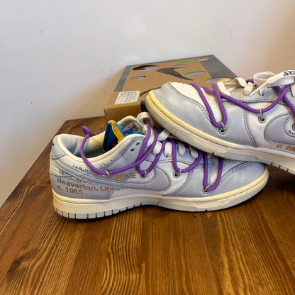 OFF-WHITE X NIKE DUNK LOW LOT 47 UK7.5 (USED)