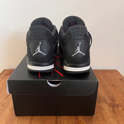 AIR JORDAN 4 BLACK CANVAS UK7 (USED)