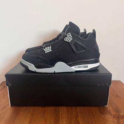 AIR JORDAN 4 BLACK CANVAS UK7.5 (USED)