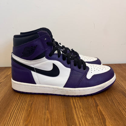 AIR JORDAN 1 HIGH COURT PURPLE UK7 (USED)