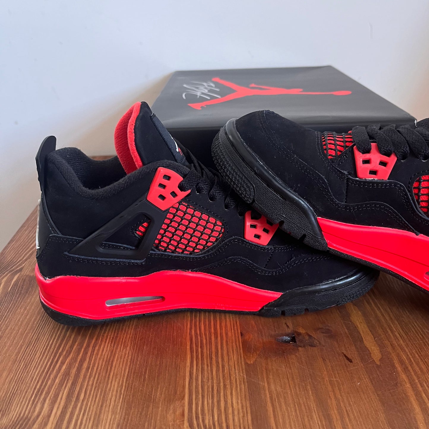 AIR JORDAN 4 RED THUNDER (GS) UK3.5 (USED)