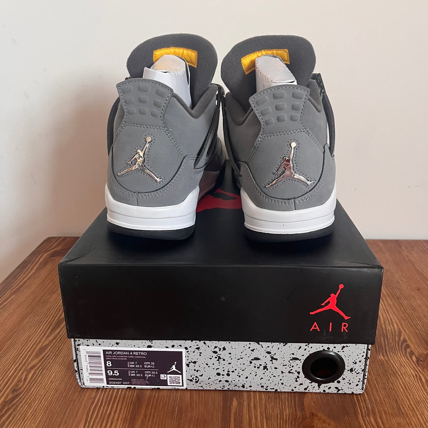 AIR JORDAN 4 COOL GREY 2019 UK7 (USED)