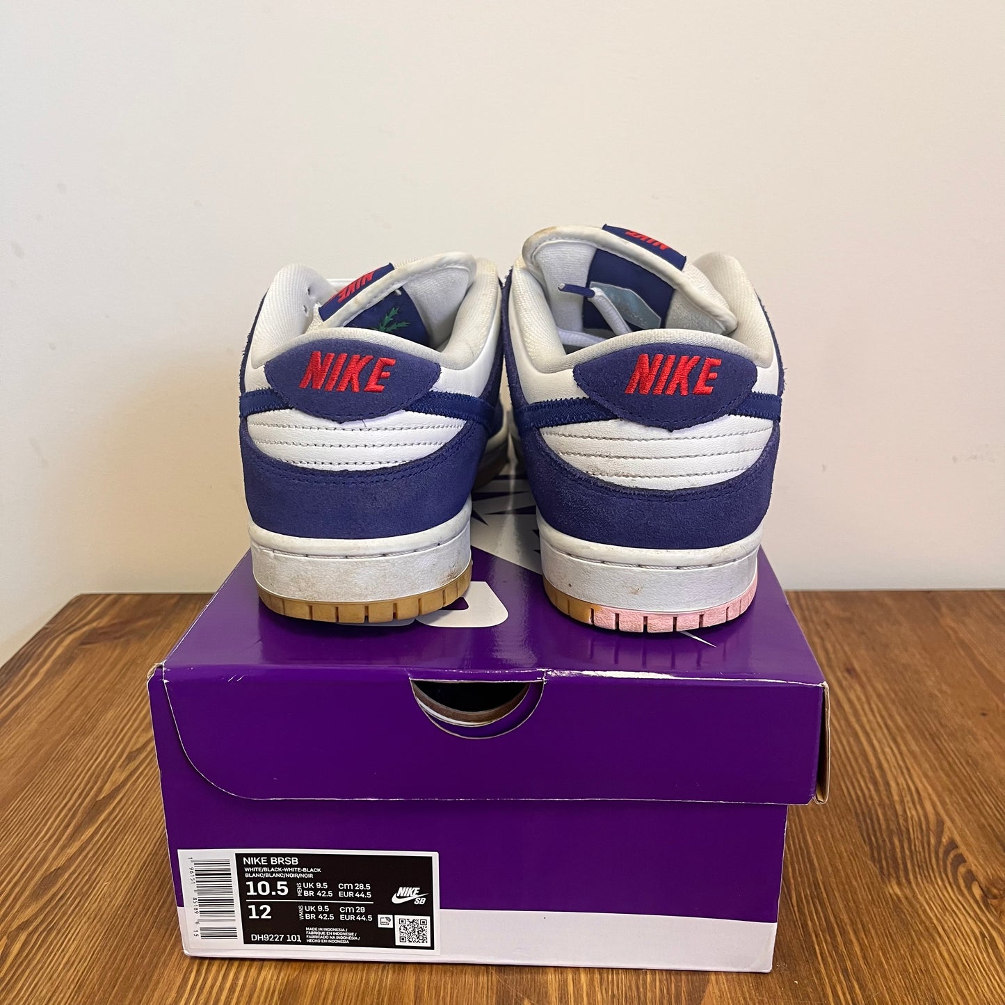 NIKE DUNK LOW SB LA DODGERS UK7 (USED)