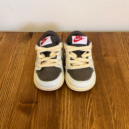 AIR JORDAN 1 LOW TRAVIS SCOTT REVERSE MOCHA (TD) UK2.5 (NEW)